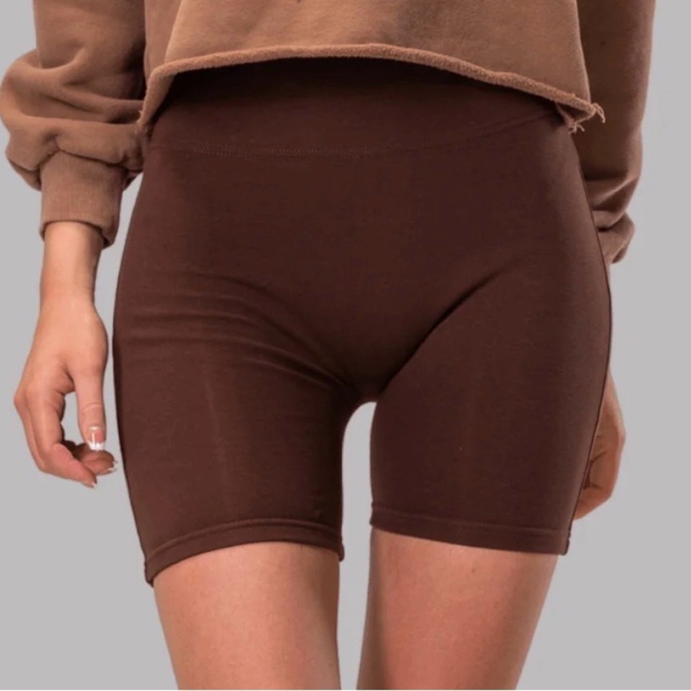 Brown Biker Shorts from ByEgreis size large